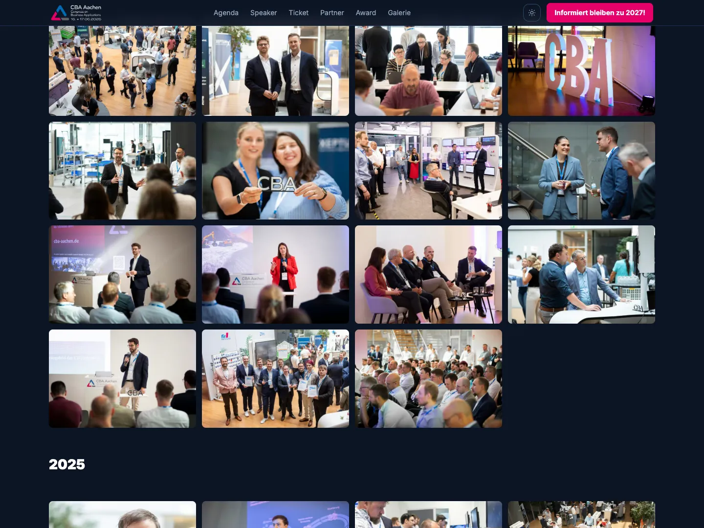 Foto-Galerie mit Rückblick auf den Kongress — Masonry-Grid mit Lightbox